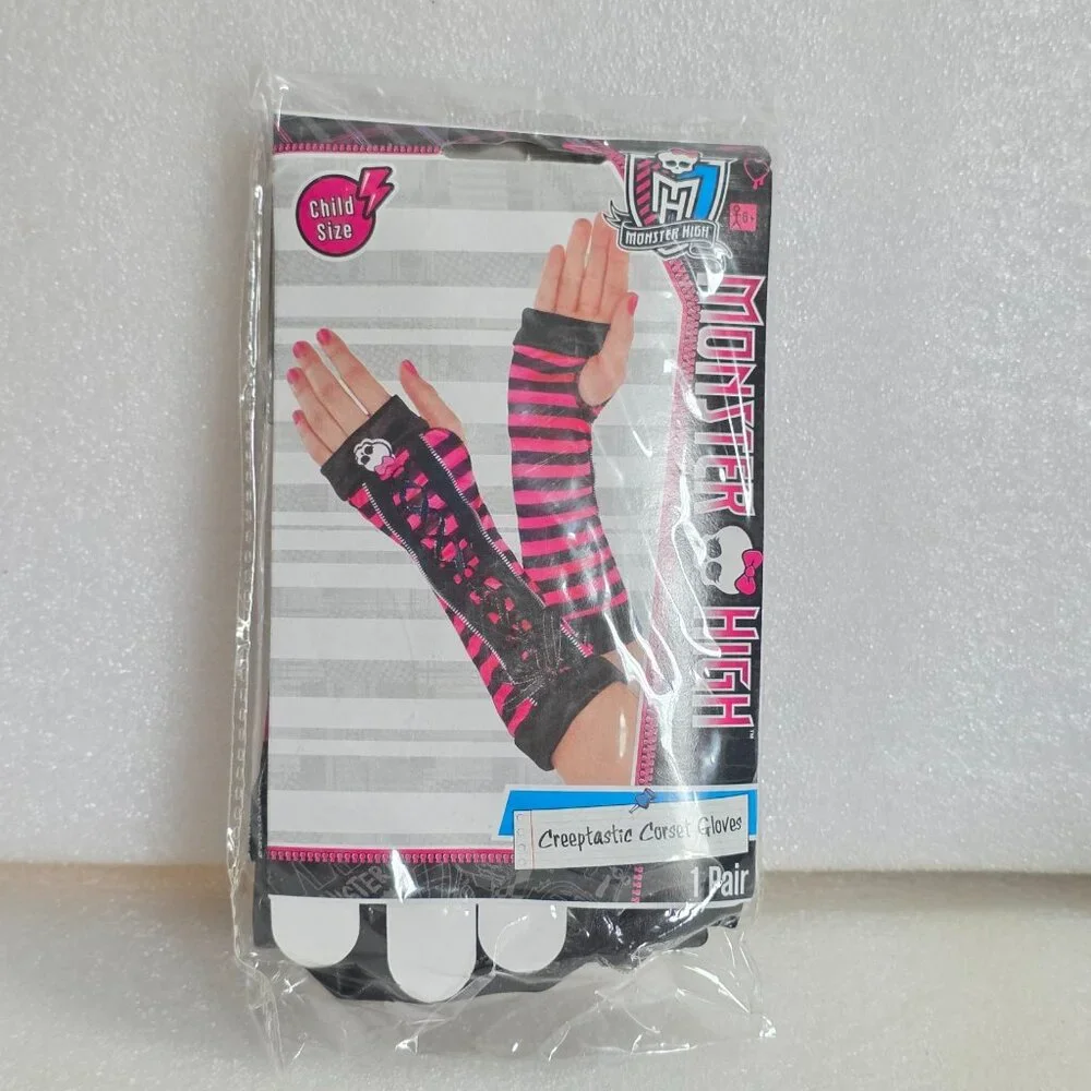 Monster High Creeptastic Corset Gloves Child Size Mattel 2014 New 1 pair